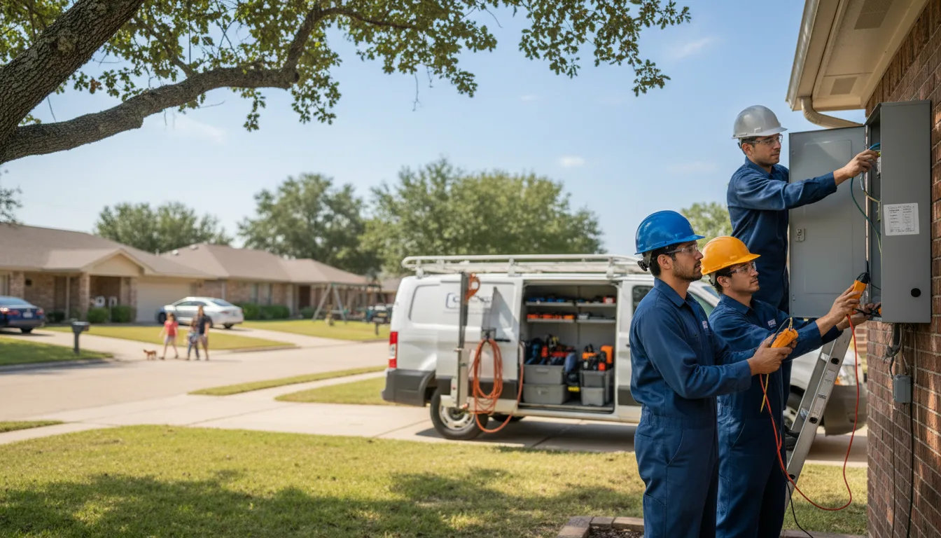 Certified electrician providing emergency electrical services in Westphalia, IN